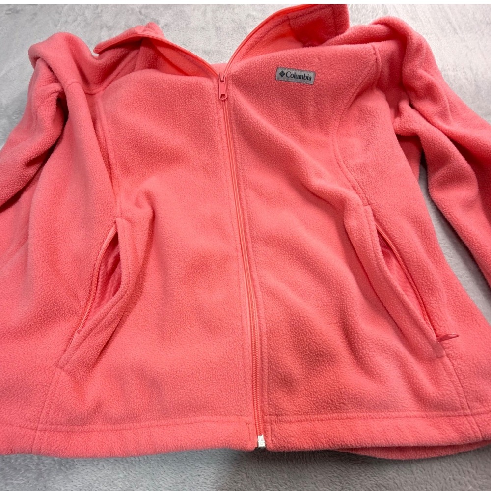 Columbia Jacket Womens 2X Pink Sawyer Rapids Full Zip Fleece Long Sleeve - Picture 8 of 10